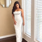 Semi-Sheer Contrast Maxi (Slip Recommended)