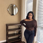 Espresso & Lace Off-The-Shoulder Bodysuit